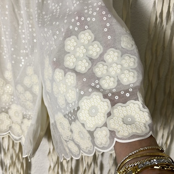 CHANEL NWT 2017 Mini Embellished Scallop Hem Shorts Size 36(US4) - Picture 4 of 12